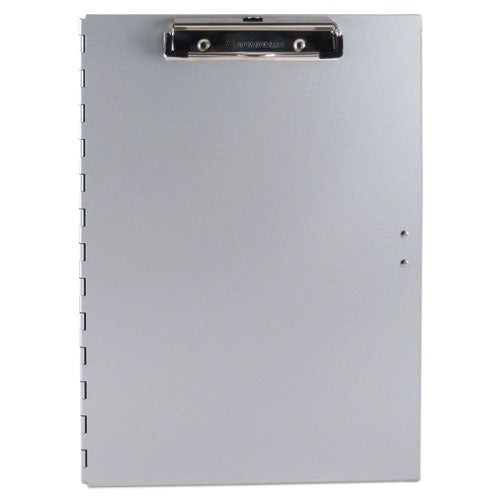 Image of Saunders Tuffwriter Recycled Aluminum Storage Clipboard, 0.5" Clip Capacity, Holds 8.5 x 11 Sheets, Silver
