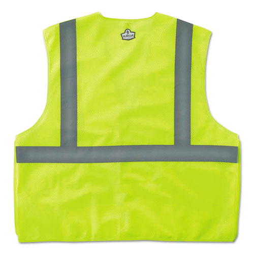 Image of ergodyne® GloWear 8215BA Type R Class 2 Econo Breakaway Mesh Safety Vest, 4X-Large to 5X-Large, Lime