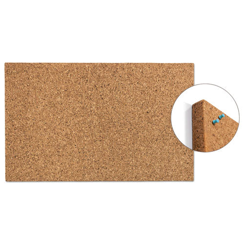Image of Iceberg iDesign Frameless Cork Bulletin Board, 24" x 38", Tan Surface