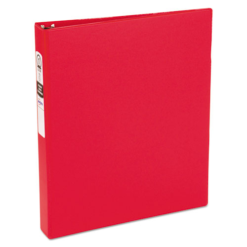 Image of Avery® Economy Non-View Binder With Round Rings, 3 Rings, 1" Capacity, 11 X 8.5, Red, (3310)