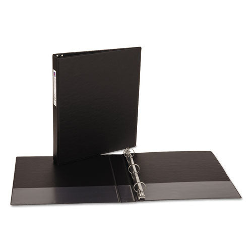 Image of Avery® Economy Non-View Binder With Round Rings, 3 Rings, 1" Capacity, 11 X 8.5, Black, (4301)