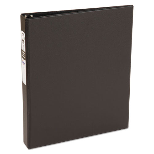 Image of Avery® Economy Non-View Binder With Round Rings, 3 Rings, 1" Capacity, 11 X 8.5, Black, (3301)