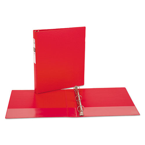 Image of Avery® Economy Non-View Binder With Round Rings, 3 Rings, 1" Capacity, 11 X 8.5, Red, (3310)
