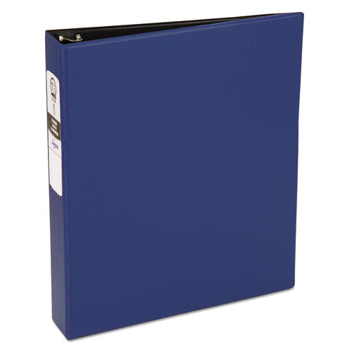Image of Avery® Economy Non-View Binder With Round Rings, 3 Rings, 1.5" Capacity, 11 X 8.5, Blue, (3400)