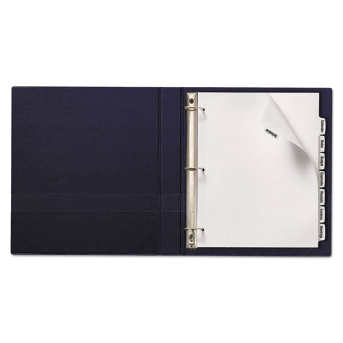 Image of Avery® Big Tab Printable White Label Tab Dividers, 8-Tab, 11 x 8.5, White, 20 Sets