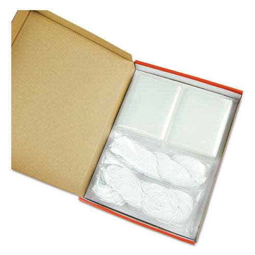 Image of Universal® Clear Badge Holders W/garment-Safe Clips, 2 1/4 X 3 1/2, White Inserts, 50/box