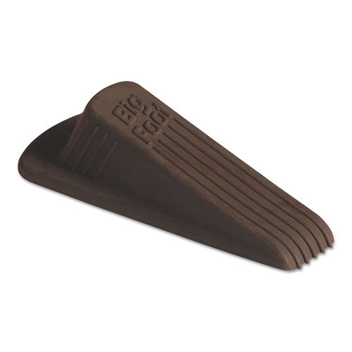 Image of Master Caster® Big Foot Doorstop, No-Slip Rubber, 2.25w X 4.75d X 1.25h, Brown, 12/Box