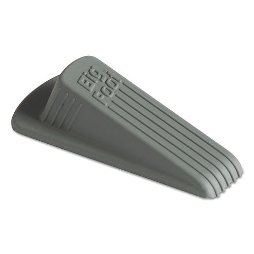 Image of Master Caster® Big Foot Doorstop, No-Slip Rubber, 2.25w X 4.75d X 1.25h, Gray, 12/Box