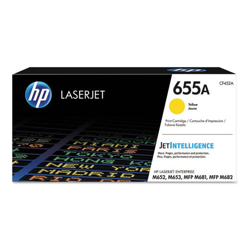 Image of HP HP 655a, (cf452a) Yellow Original Laserjet Toner Cartridge