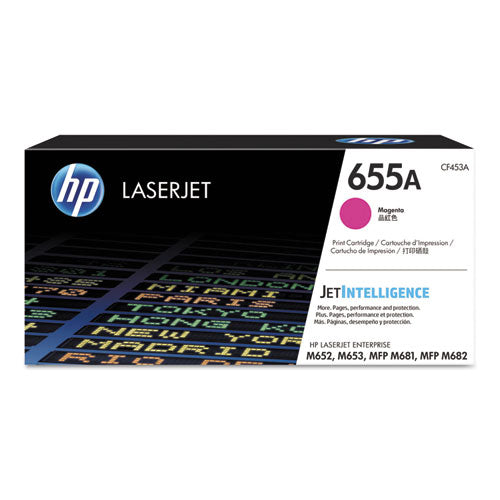 Image of HP HP 655a, (cf453a) Magenta Original Laserjet Toner Cartridge