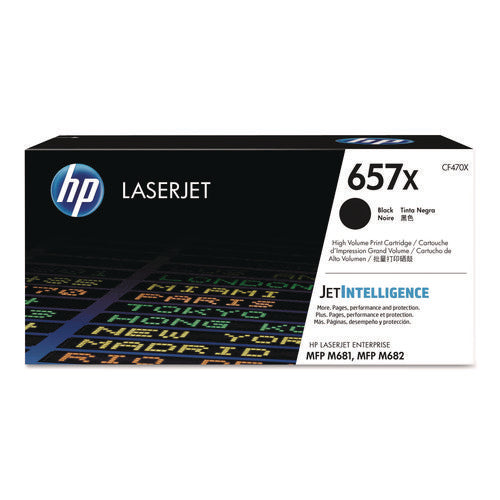 Image of HP HP 657x, (cf470x) High-Yield Black Original Laserjet Toner Cartridge