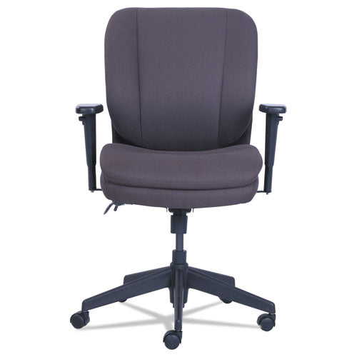 Image of SertaPedic® Cosset Ergonomic Task Chair, Supports Up To 275 Lb, 19.5" To 22.5" Seat Height, Gray Seat/back, Black Base