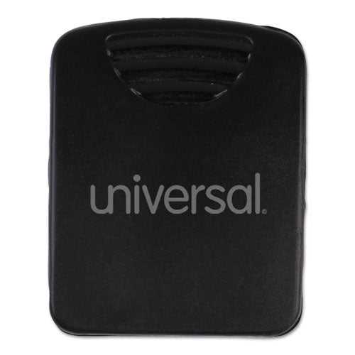 Image of Universal® Fabric Panel Wall Clips, 25 Sheet Capacity, Black, 20/Pack