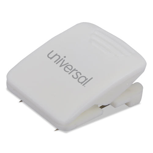 Image of Universal® Fabric Panel Wall Clips, 25 Sheet Capacity, White, 20/Pack