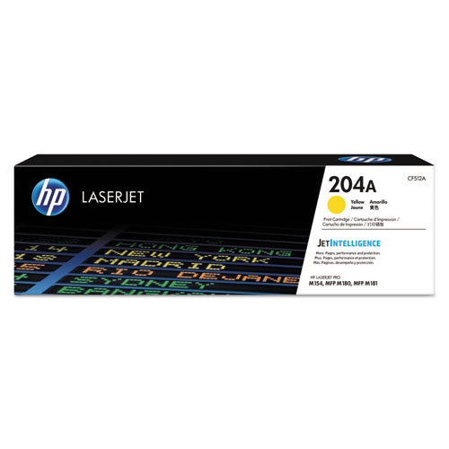 Image of HP HP 204a, (cf512a) Yellow Original Laserjet Toner Cartridge