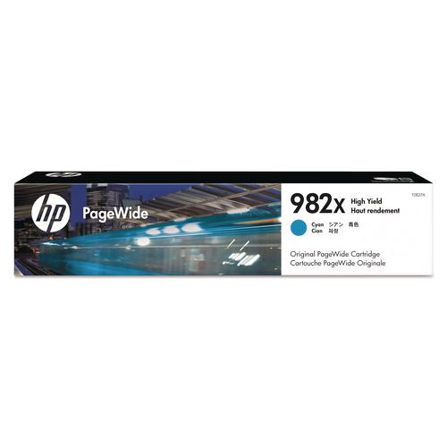 Image of HP HP 982x, (t0b27a) High-Yield Cyan Original Pagewide Cartridge