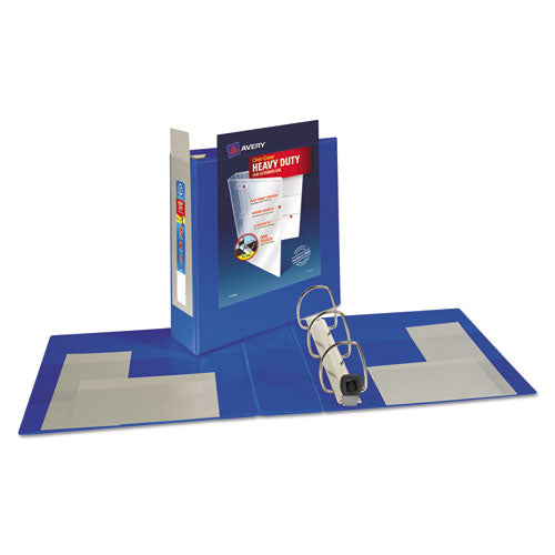 Image of Avery® Heavy-Duty View Binder With Durahinge And Locking One Touch Ezd Rings, 3 Rings, 3" Capacity, 11 X 8.5, Pacific Blue
