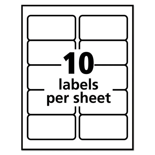 Image of Avery® Repositionable Shipping Labels W/sure Feed, Inkjet/laser, 2 X 4, White, 1000/box