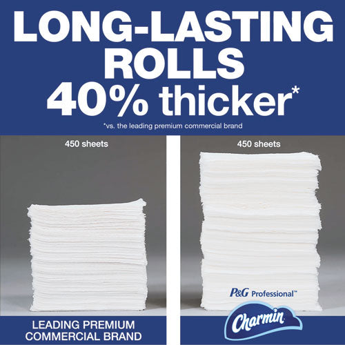 Image of Charmin® Commercial Bathroom Tissue, Septic Safe, Individually Wrapped, 2-Ply, White, 450 Sheets/roll, 75 Rolls/carton