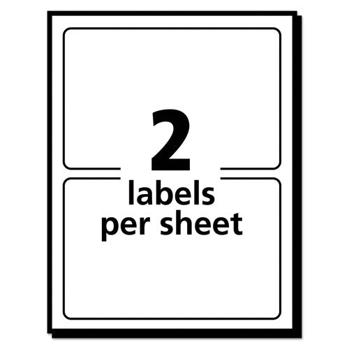 Image of Avery® Removable Multi-Use Labels, Inkjet/laser Printers, 3 X 4, White, 2/sheet, 40 Sheets/pack, (5453)