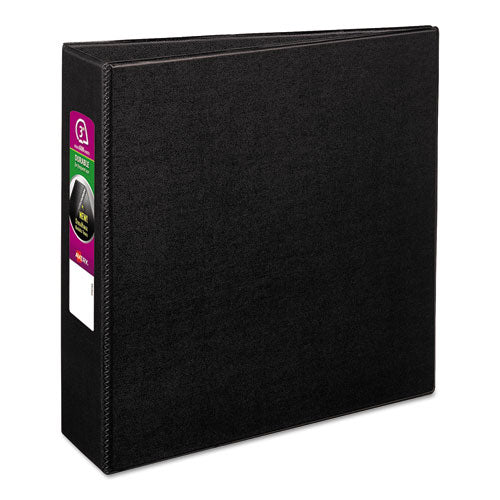 Image of Avery® Durable Non-View Binder With Durahinge And Slant Rings, 3 Rings, 3" Capacity, 11 X 8.5, Black