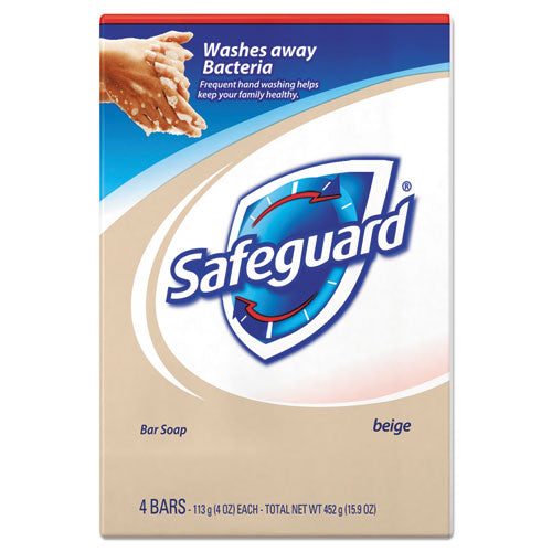 Image of Safeguard Deodorant Bar Soap, Light Scent, 4 Oz, 48/carton