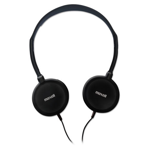 Image of Maxell® HP-200 Stereo Headphones, 4 ft Cord, Silver