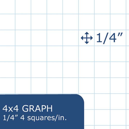 Image of Roaring Spring® Lab Research Notebook, Quadrille Rule (5 sq/in), Black Cover, (72) 11.25 x 8.75 Sheets