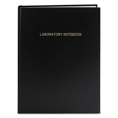 Image of Roaring Spring® Lab Research Notebook, Quadrille Rule (5 sq/in), Black Cover, (72) 11.25 x 8.75 Sheets