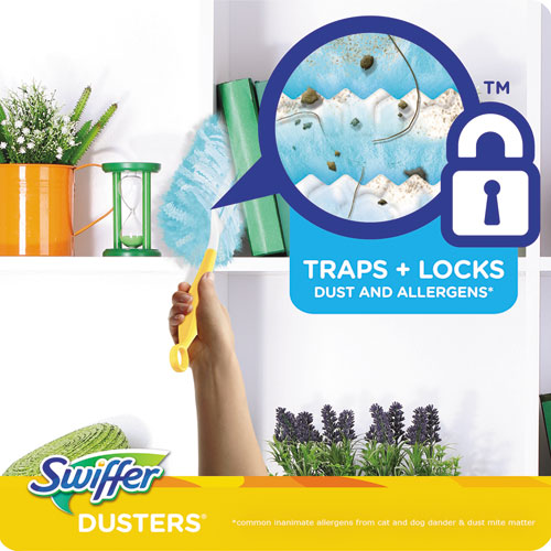 Image of Swiffer® Dusters Refill, Fiber Bristle, Light Blue, 18/box