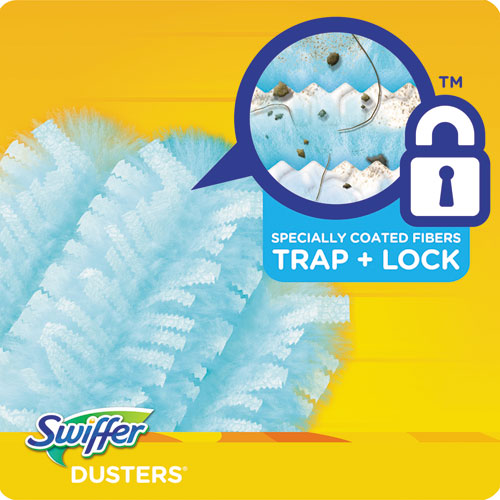 Image of Swiffer® Dusters Refill, Fiber Bristle, Light Blue, 18/box