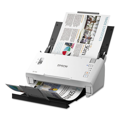 Image of Epson® Ds-410 Document Scanner, 600 Dpi Optical Resolution, 50-Sheet Duplex Auto Document Feeder
