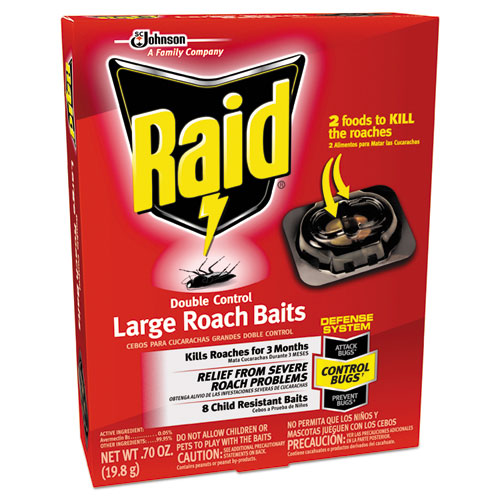 Image of Raid® Roach Baits, 0.7 oz Box, 6/Carton
