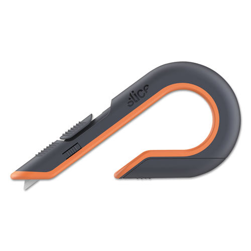 Image of slice® Box Cutters, Double Sided, Replaceable, 1.29" Carbon Steel Blade, 7" Nylon Handle, Gray/Orange