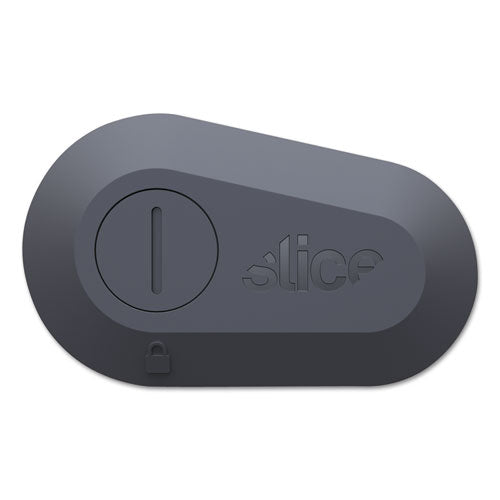 Image of slice® Mini Cutters, Replaceable Double-Sided 1.29" Ceramic Zirconium Oxide Blade, 2.5" Nylon Handle, Gray/Green