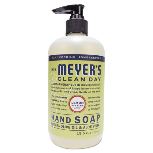 Image of Mrs. Meyer's® Clean Day Liquid Hand Soap, Lemon Scent, 12.5 oz, 6/Carton