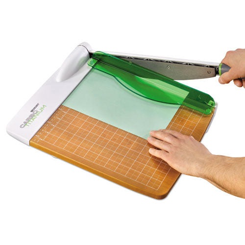 Image of Westcott® Carbotitanium Guillotine Paper Trimmer, 30 Sheets, 12" Cut Length, Metal/wood Composite Base, 14 X 22