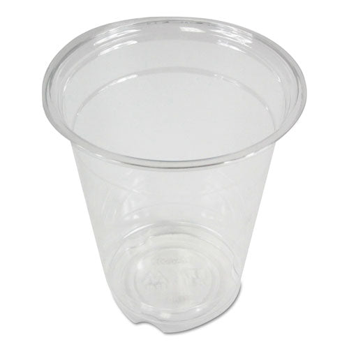 Image of Boardwalk® Clear Plastic Cold Cups, 12 oz, 50/Sleeve, 20 Sleeves/Carton