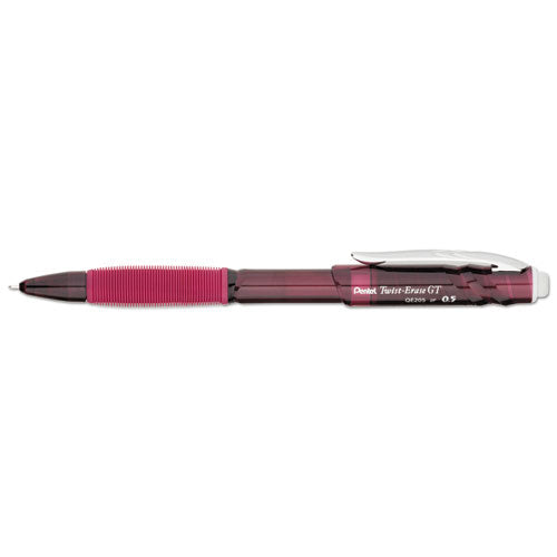 Image of Pentel® Twist-Erase GT Pencils, 0.5 mm, HB (#2), Black Lead, Red Barrel