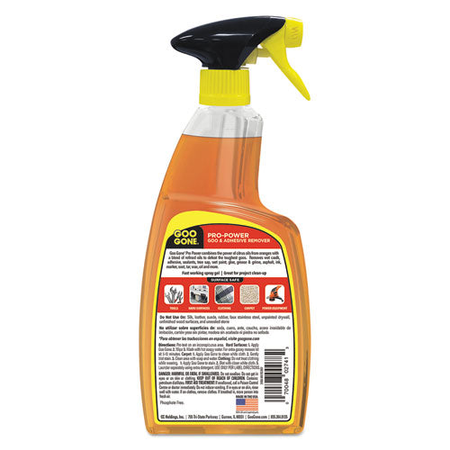 Image of Goo Gone® Pro-Power Cleaner, Citrus Scent, 24 Oz Spray Bottle