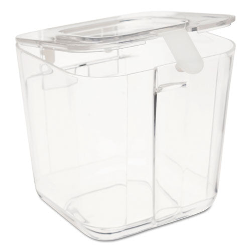 Image of deflecto® Stackable Caddy Organizer, Small, Plastic, 4.33 x 4 x 4.38, White