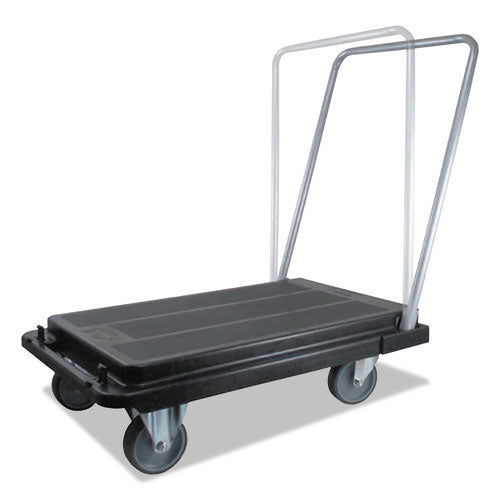 Image of deflecto® Heavy-Duty Platform Cart, 300 lb Capacity, 21 x 32.5 x 37.5, Black