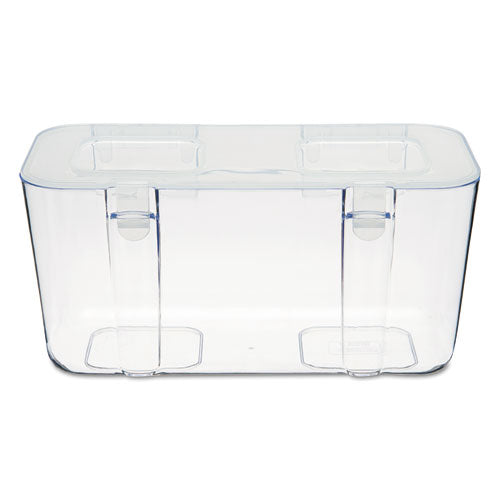 Image of deflecto® Stackable Caddy Organizer, Medium, Plastic, 8.8 x 4 x 4.38, White