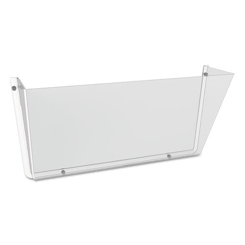 Image of deflecto® Unbreakable DocuPocket Wall File, Letter Size, 14.5" x 3" x 6.5", Clear