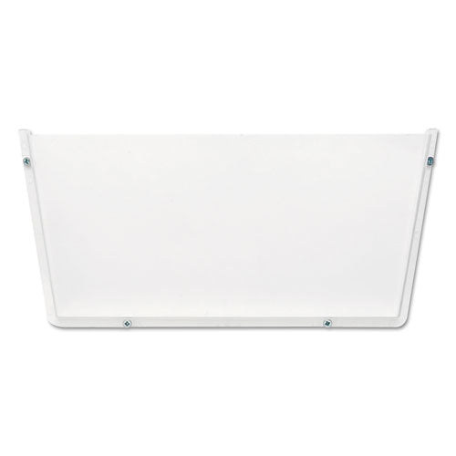 Image of deflecto® Unbreakable DocuPocket Wall File, Letter Size, 14.5" x 3" x 6.5", Clear