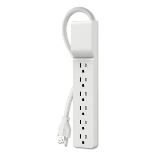 Image of Belkin® Home/Office Surge Protector, 6 AC Outlets, 10 ft Cord, 720 J, White