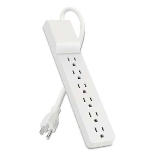 Image of Belkin® Home/Office Surge Protector, 6 AC Outlets, 10 ft Cord, 720 J, White