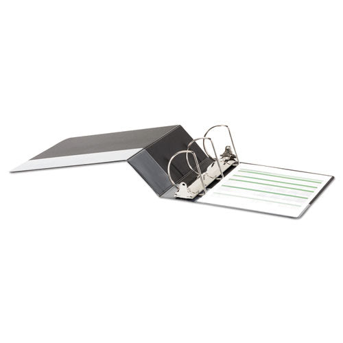 Image of Universal® Deluxe Non-View D-Ring Binder With Label Holder, 3 Rings, 4" Capacity, 11 X 8.5, Black