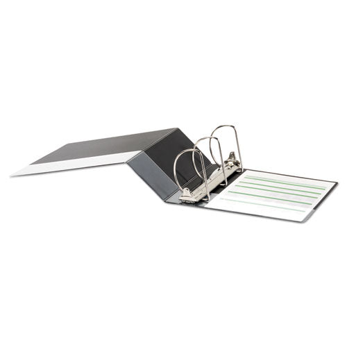 Image of Universal® Deluxe Non-View D-Ring Binder With Label Holder, 3 Rings, 5" Capacity, 11 X 8.5, Black