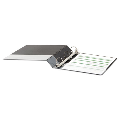 Image of Universal® Deluxe Non-View D-Ring Binder With Label Holder, 3 Rings, 1.5" Capacity, 11 X 8.5, Black